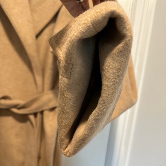 NWOT POLO Ralph Lauren Women Sz16 Wool Blend Camel Belted Open Front Trench Coat - Picture 16 of 16